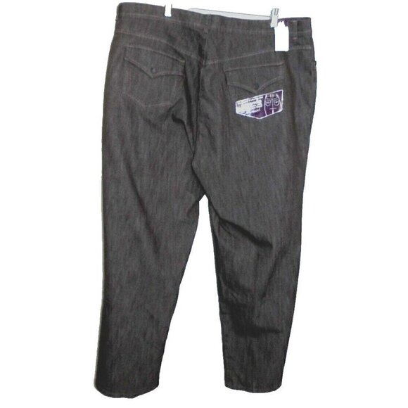 GLORIA VANDERBUILT Amanda gray-ish brown jeans 29" inseam women's size 22W, NEW - Picture 4 of 5